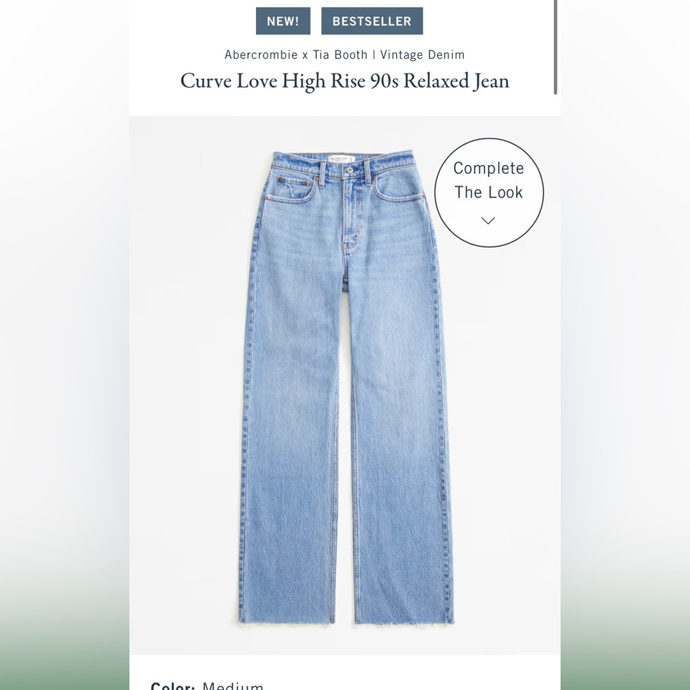 Abercrombie Womens High Rise Relaxed Jeans!!!
